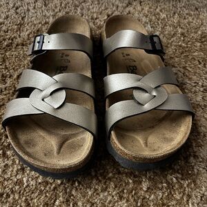 Gold Strappy Sandals